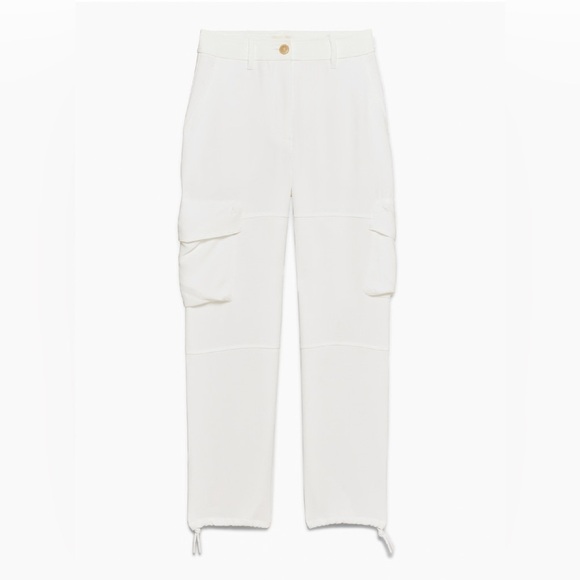ARITZIA Project Cargo Pant High-rise Japanese crepe cargo pants size 12 New - Picture 5 of 7
